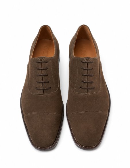 Brown Suede Oxford Shoes | Monge Studio