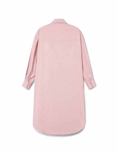 Pink Poplin Shirt Dress | Monge Studio