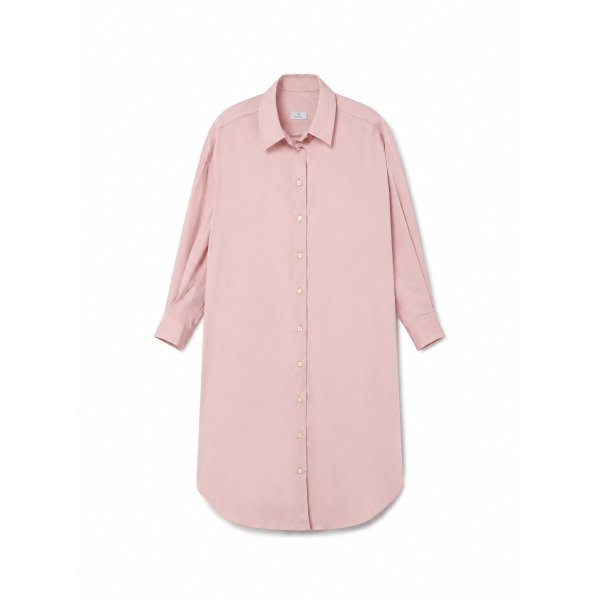 Pink Poplin Shirt Dress | Monge Studio