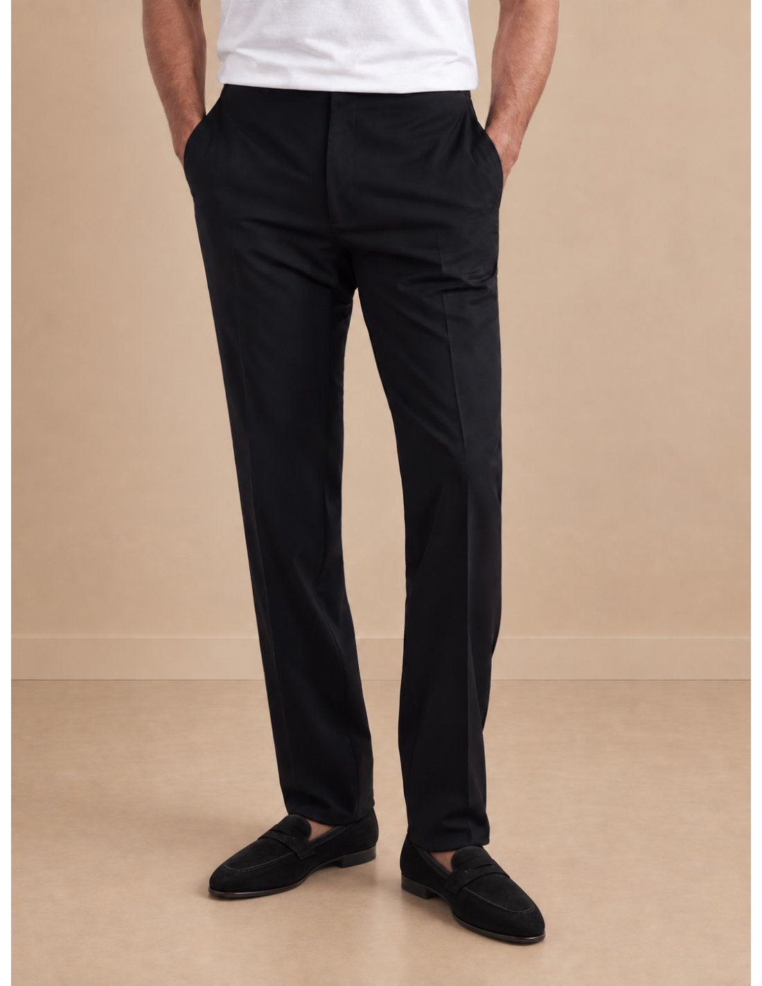 Unlined black nubuck penny loafer 2