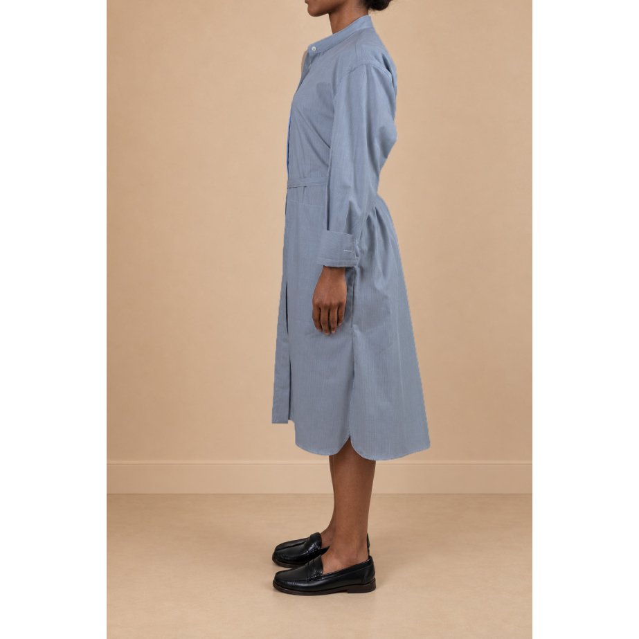 Vestido Bata Milrayas Azul | Monge Studio