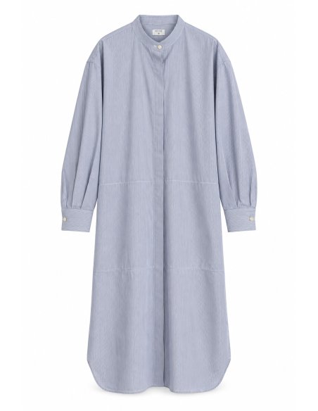 Vestido Bata Milrayas Azul | Monge Studio