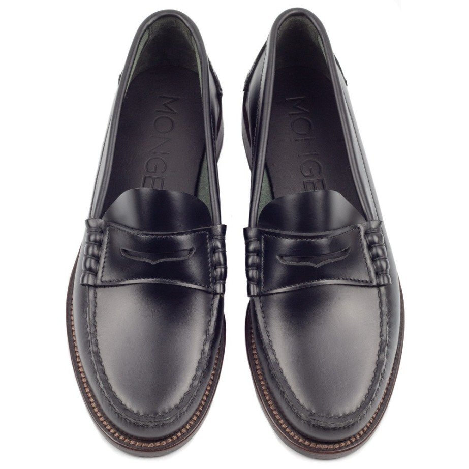 Mocasines Negros - Antonia - MONGE - Handmade shoes from Mallorca