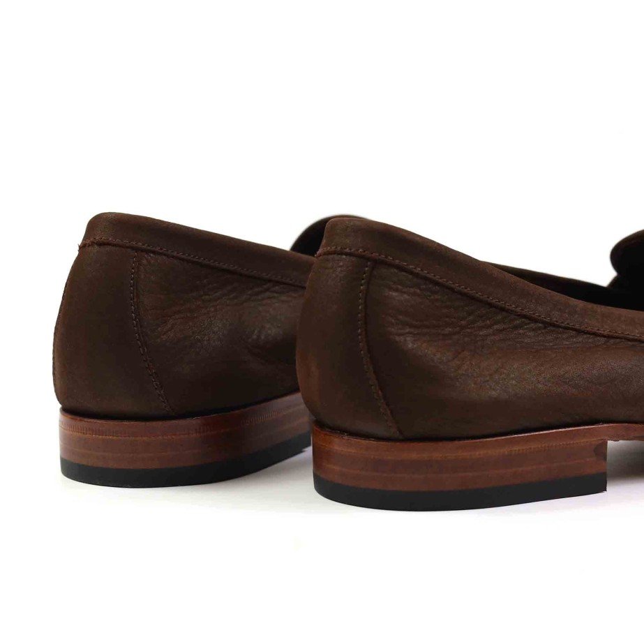 Nubuck Loafers - MONGE - Handmade shoes from Majorca
