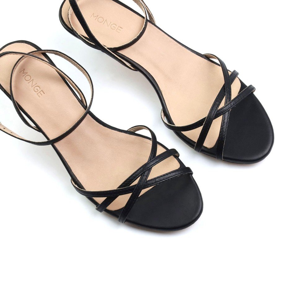 Kitten Heel Sandals - Teresa - MONGE - Handmade shoes from Majorca