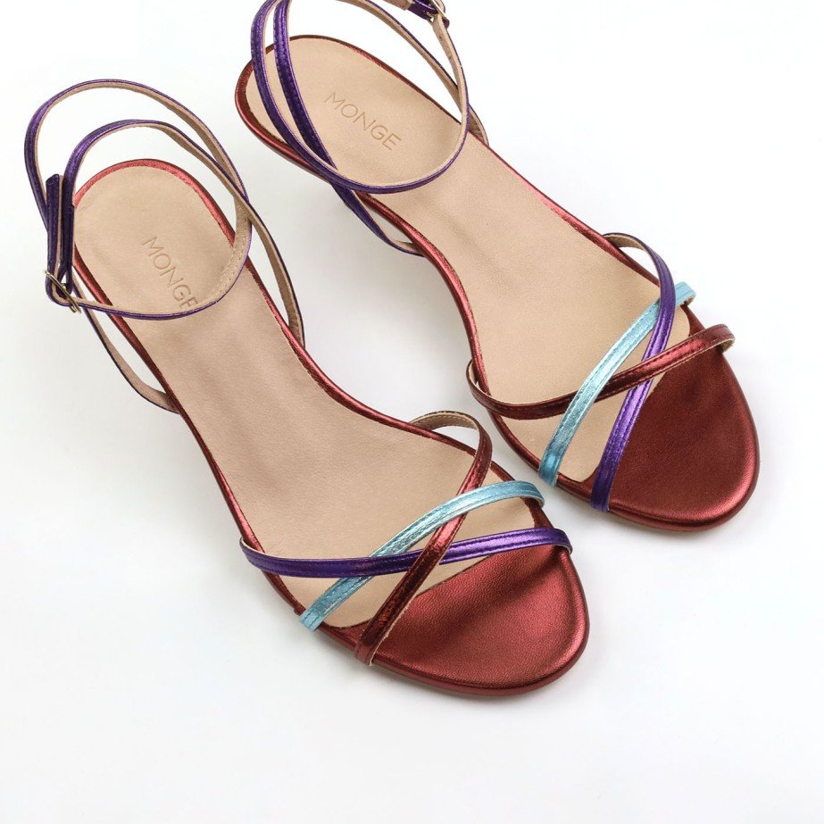 Kitten Heel Sandals - Teresa - MONGE - Handmade shoes from Majorca