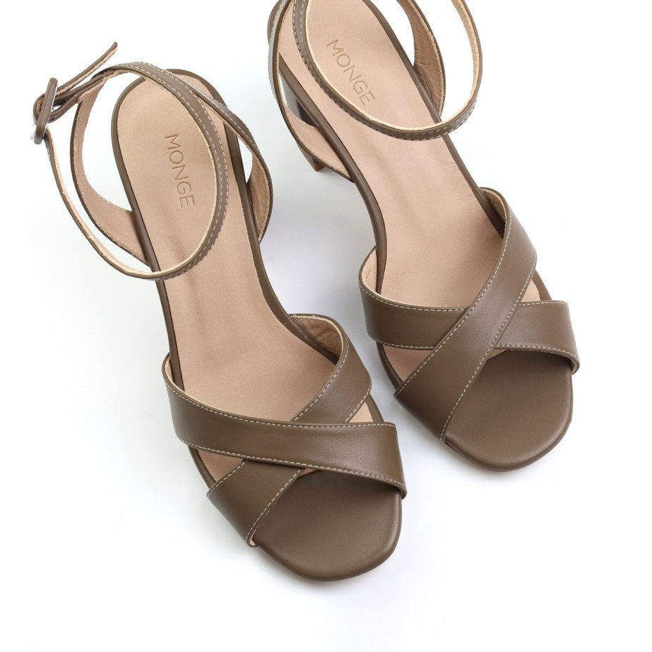 Sandalias Tacón - Rosa - MONGE - Handmade shoes from Mallorca