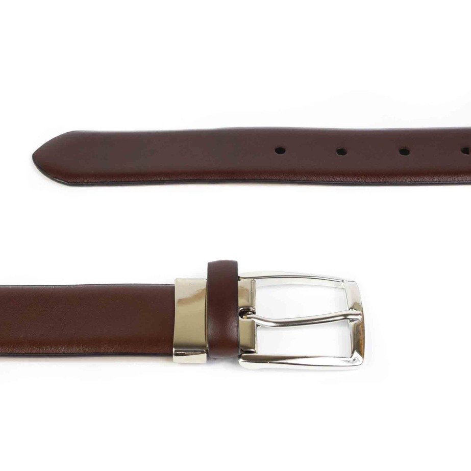 Brown Leather Belt - MONGE - Handmade shoes from Majorca
