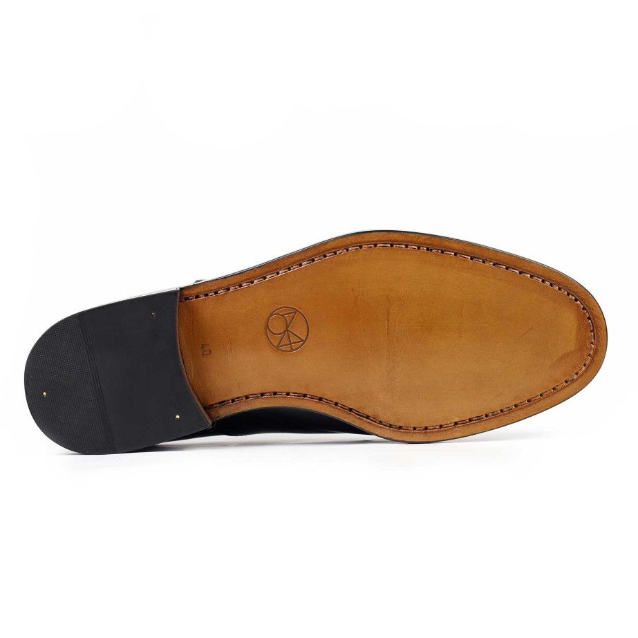 Cap-toe leather oxford shoes - MONGE - Handmade shoes from Majorca