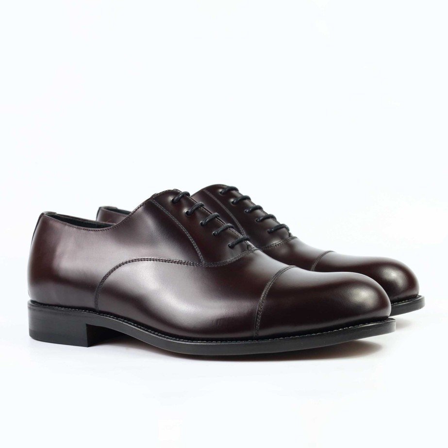 Zapatos Oxford Burdeos - Eduardo - MONGE - Handmade shoes from Mallorca