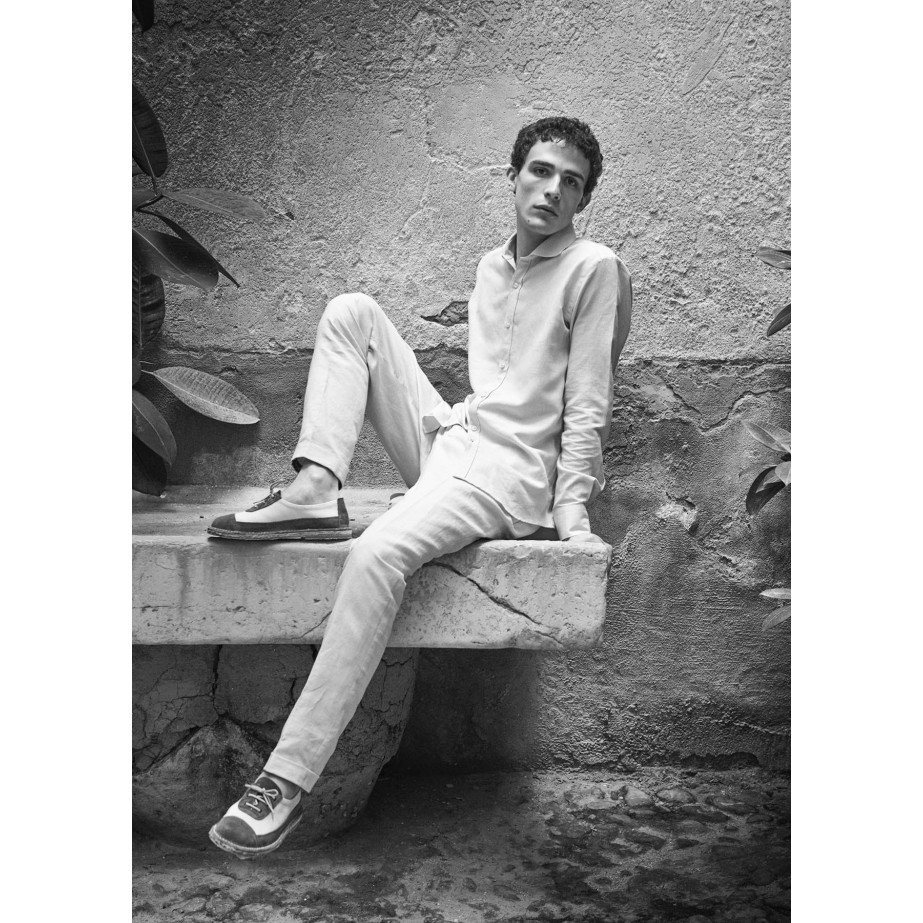 Cotton & Linen Shirt - MONGE - Handmade shoes from Majorca