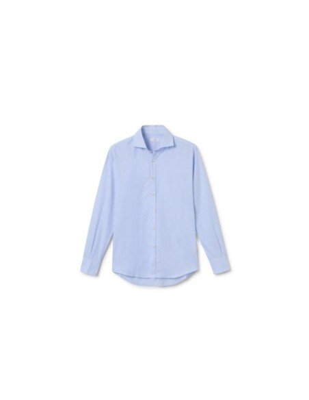 Camisa Algodón & Lino Cuello Italiano - MONGE - Handmade shoes from Mallorca