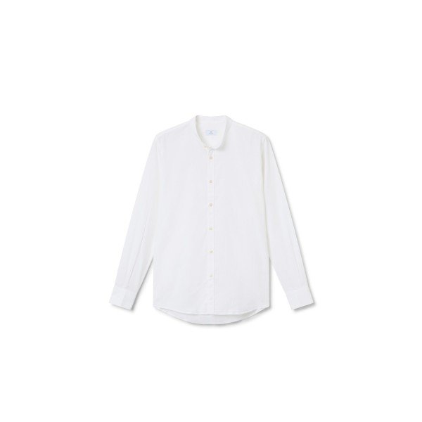 Cotton & Linen Mandarin Shirt - MONGE - Handmade shoes from Majorca