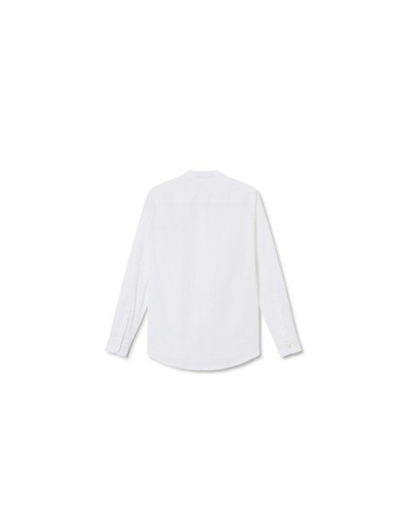 Cotton & Linen Mandarin Shirt - MONGE - Handmade shoes from Majorca