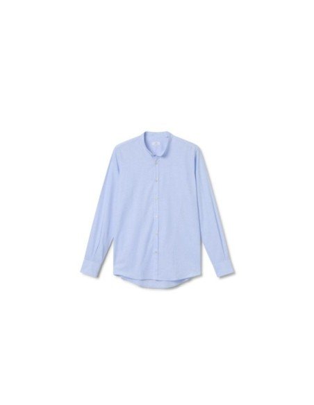 Cotton & Linen Mandarin Shirt - MONGE - Handmade shoes from Majorca