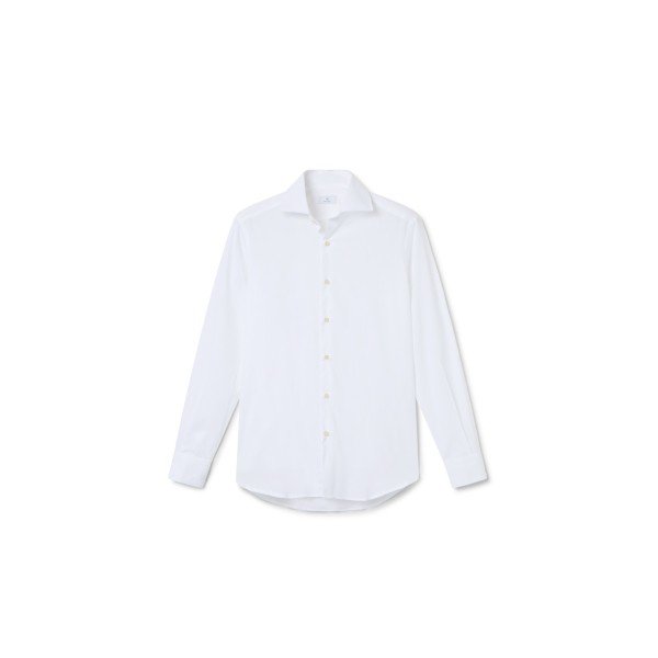 Camisa Algodón Cuello Italiano - MONGE - Handmade shoes from Mallorca
