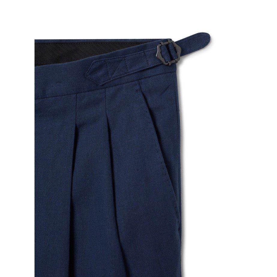 Pantalón Pinzas Lino & Algodón - MONGE - Handmade shoes from Mallorca