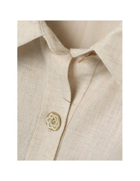 Linen Shirt Dress - MONGE - Handmade shoes from Majorca