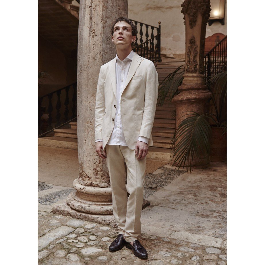 Americana Lino & Algodón - MONGE - Handmade shoes from Mallorca