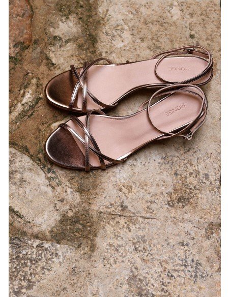 Kitten Heel Sandals - Teresa - MONGE - Handmade shoes from Majorca