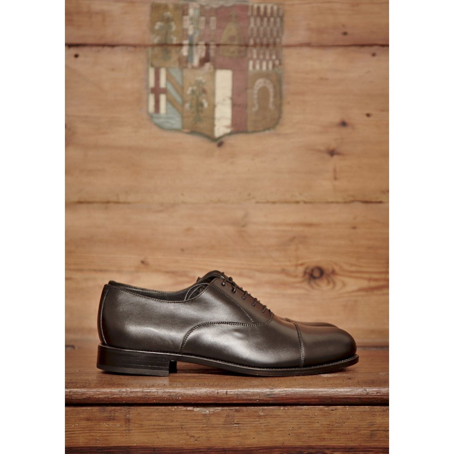 Cap-toe leather oxford shoes - MONGE - Handmade shoes from Majorca