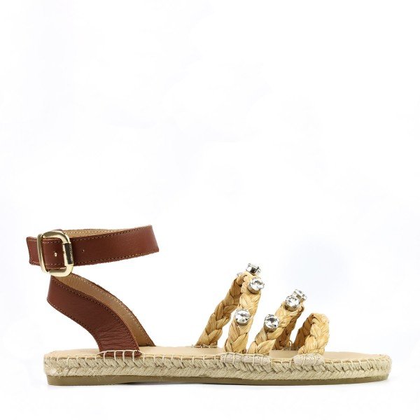 Sandalias Planas Rafia - MONGE - Handmade shoes from Mallorca