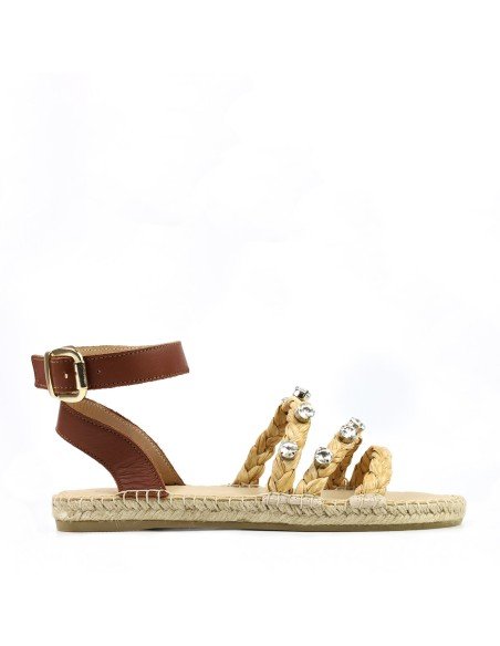 Sandalias Planas Rafia - MONGE - Handmade shoes from Mallorca