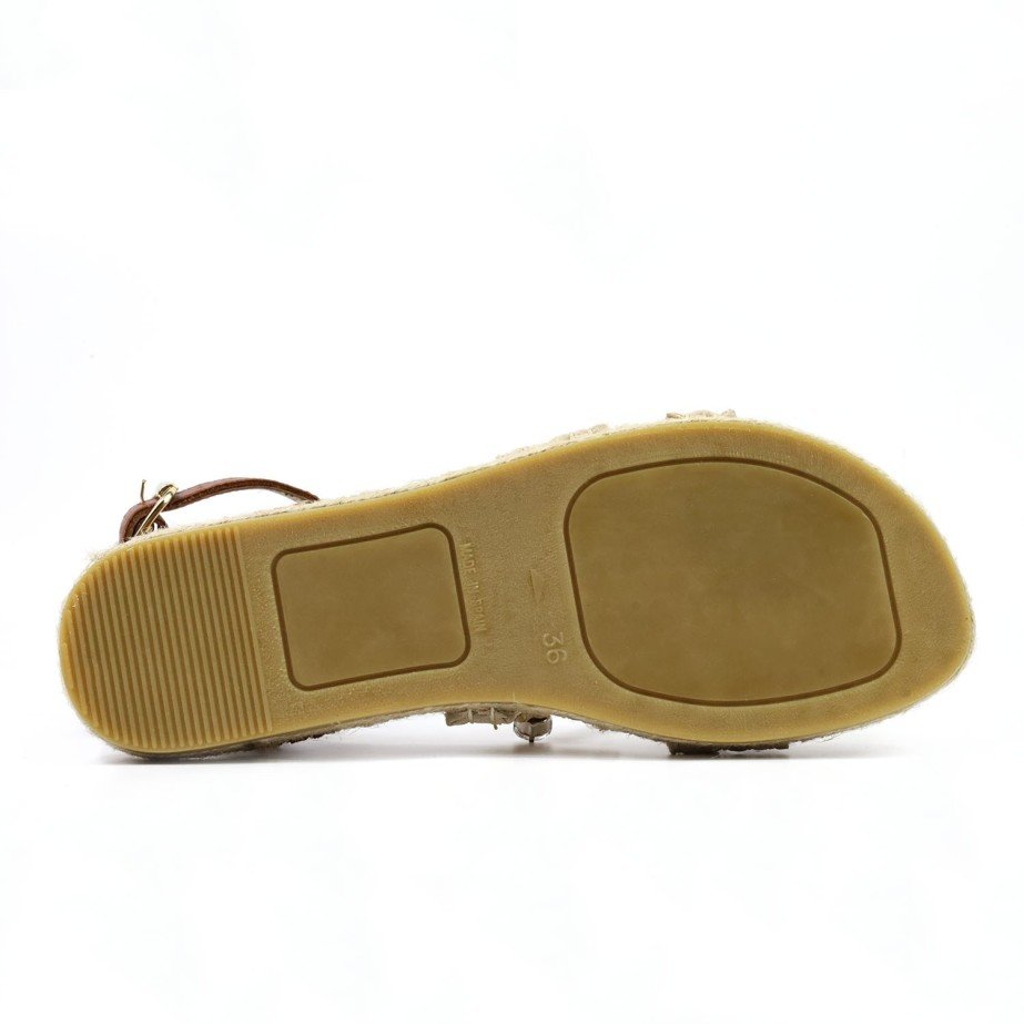 Sandalias Planas Rafia - MONGE - Handmade shoes from Mallorca