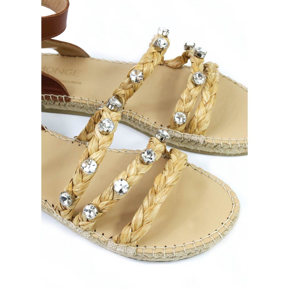 Sandalias Planas Rafia - MONGE - Handmade shoes from Mallorca