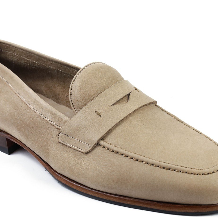 Nubuck Loafers - MONGE - Handmade shoes from Majorca