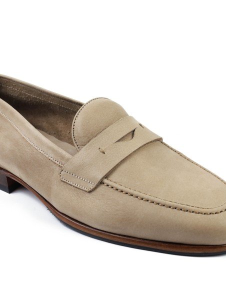 Nubuck Loafers - MONGE - Handmade shoes from Majorca