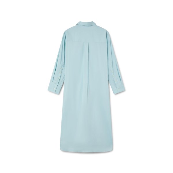 Vestido Camisero Azul de Popelín | Monge Studio 2