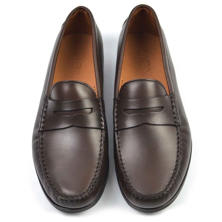 Mens Brown Leather Loafers